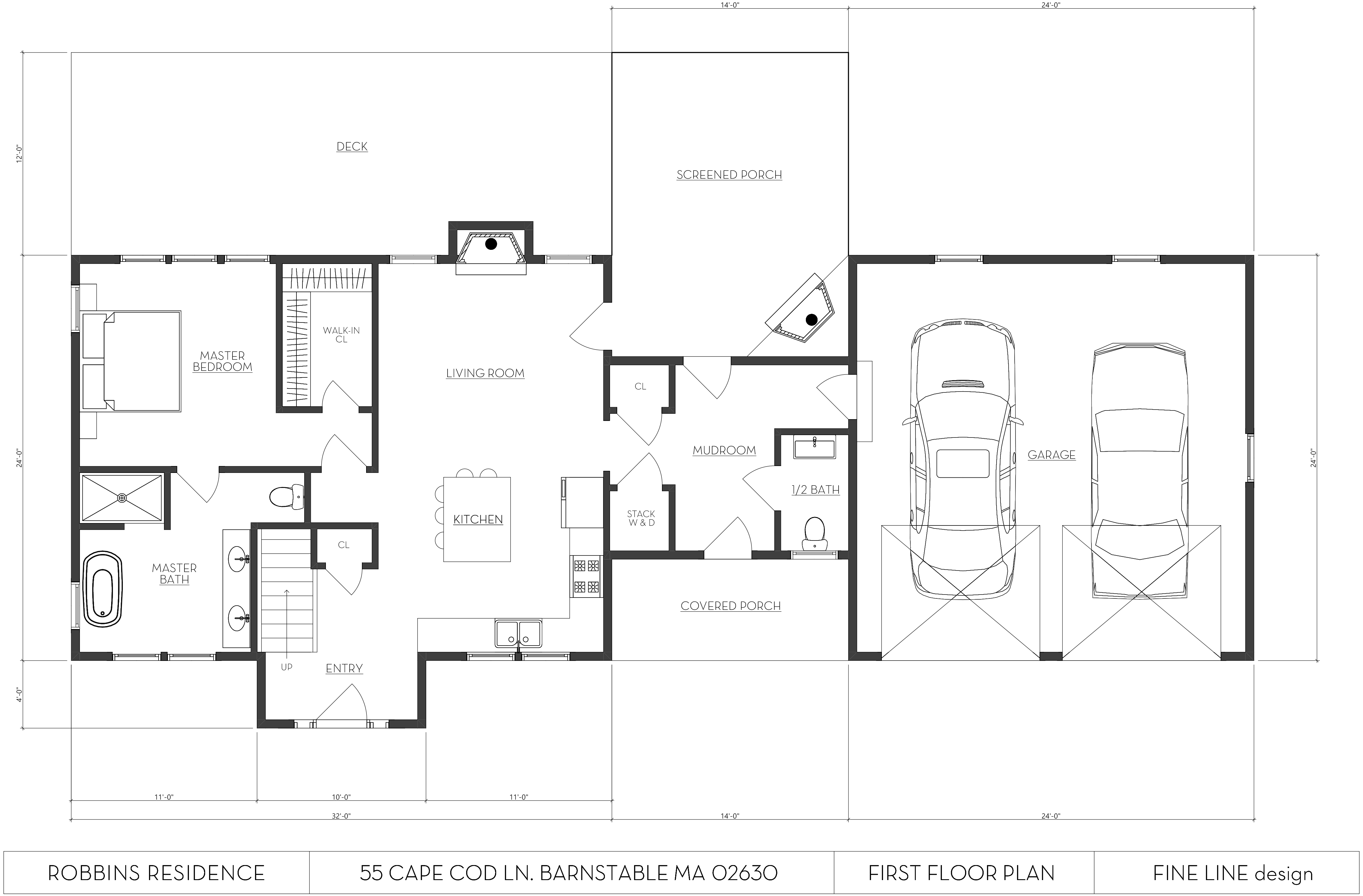 Cape Cod Ln. Addition - Fine Line Design - Cape Cod Architecture